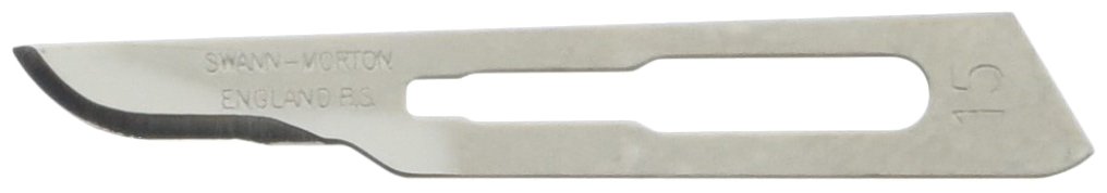 Swann-Morton ST15-Confezione da 100 lamelle sterili N ° 15