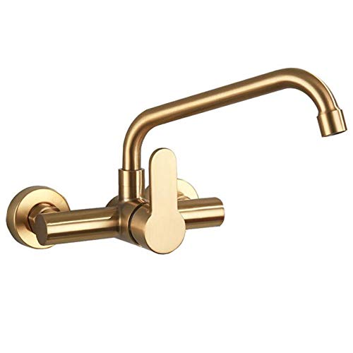Robinet mural pour évier de balcon rotatif en acier inoxydable 304