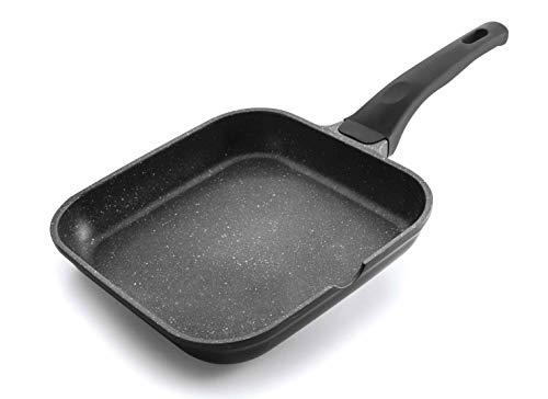 Grill Liso Eco Piedra En Oferta Lacor - 24123 - Asador Liso Eco Piedra 24 Cm - Negro