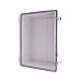 BC-CTP-354516, Plastic Enclosure, PC Gray Body & PC Clear Cover, P Type for Molded Hinge & Stainless Steel Latch, W13.78 x L17.72 x D6.30" Size, IP67 (UL)