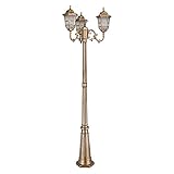 Strong Durable European Bronze Lawn Path Post Light E27 Vintage Outdoor Garden Villa Park Floor Lamp