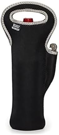 BUILT Wine Tote with Corkscrew, Black image 2