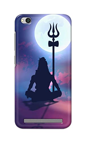 Image of Printed Hard Back Cover Case for Mi Redmi 5A Back Cover (Lord Shiva) -1302