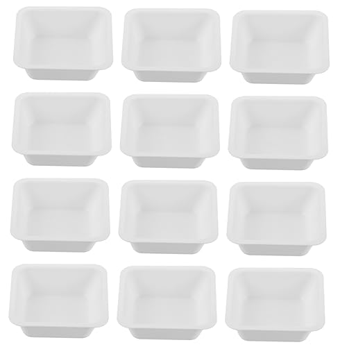 Veemoon 30pcs 250ml Square Weighing Dish Lab Weigh Boats for Coffee Bean Measuring
