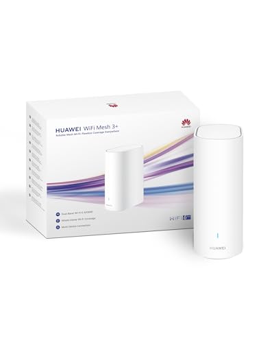 HUAWEI WiFi Mesh 3+ Router, Dual-Band Wi-Fi 6 AX3000, WLAN-Abdeckung im ganzen Haus, nahtloses Roaming, Mehrgeräteverbindung, Wanddurchdringung, Keine DSL-Funktion, HomeSec, 30 Monate Garantie, Weiß HUAWEI WiFi Mesh 3+ Router, Dual-Band Wi-Fi 6 AX3000, WLAN-Abdeckung im ganzen Haus, nahtloses Roaming, Mehrgeräteverbindung, Wanddurchdringung, Keine DSL-Funktion, HomeSec, 30 Monate Garantie, Weiß
