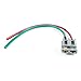 A-Team Performance HEI Distributor Wiring Harness - 170072A, 12V Plastic Pigtail Harness - Battery & Tachometer Connector with Locking Tab & Shark Fin Design for Secure Ignition Connection