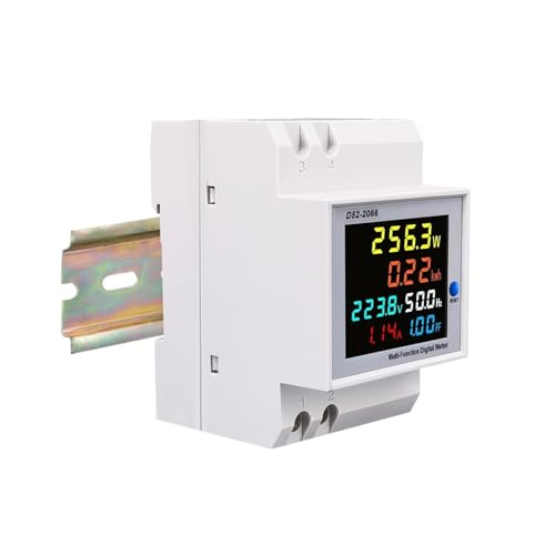 Compteur d'énergie électrique AC 6 en 1 100A avec transformateur de courant intégré