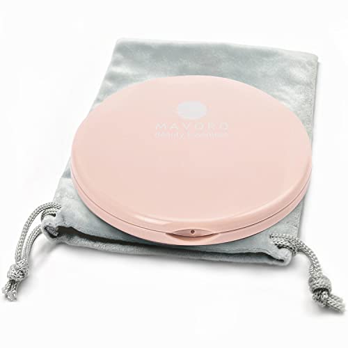 Mavoro Magnifying Compact Mirror | 1x/10x Magnification | 4' Small Pocket Purse Double...