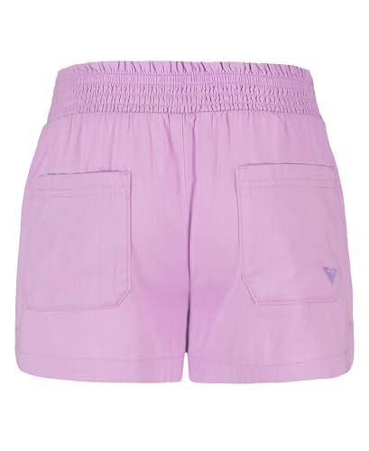 Image of Roxy Girls' Soleil Elastic Waist Shorts, Drawstring Closure, Soft & Comfortable Fit