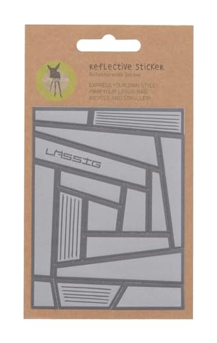 LÄSSIG Reflektierende Aufkleber Tasche Kinderwagen selbstklebenden Sticker...