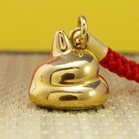 Golden Poop!{sep~} Lucky Excrement Cell Phone Strap