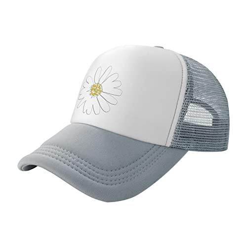 Gorra de mesh con flores Daisy ajustable unisex miniatura 1
