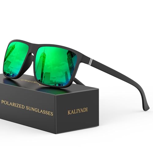 Image of KALIYADI Sunglasses for Mens Polarized-Sunglasses: Men Sun Glasses with UV400 Protection for Driving Fishing Golf