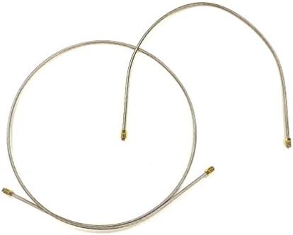 Stainless Steel Rear Axle Brake Line Pair For 1981-87 Chevy/GMC C10 & C15 2WD Trucks - Direct Fit Replacement