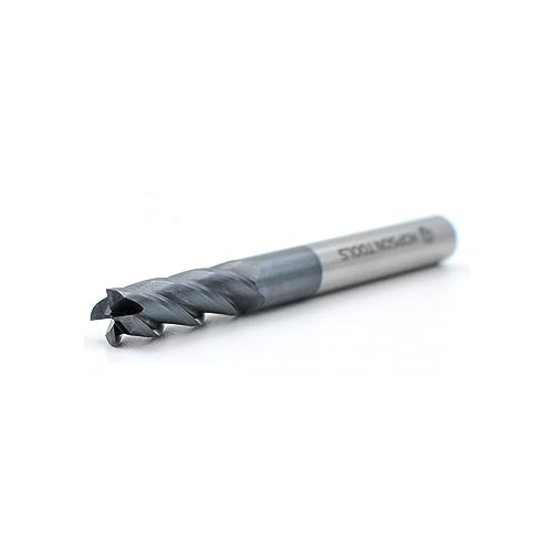 Image of 1 /4 inch Carbide Square End Mills HRC 55 Deg Single End 4 Flute TiALN Coating CNC Mill Bits for Steel - 1PCS