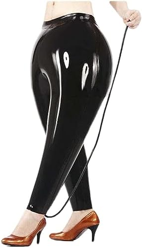 Unisex Black Latex Inflatable Pants Rubber Trousers Exotic Customize,Black,3XL2