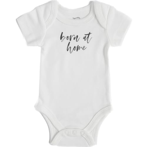 Earthside Born at Home Onesie - White - Special Home Birth Gift - Essentials for Homebirth