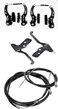 GHG Bicycle V Power Brake + Lever Set + Wire Set (Pack of 3)