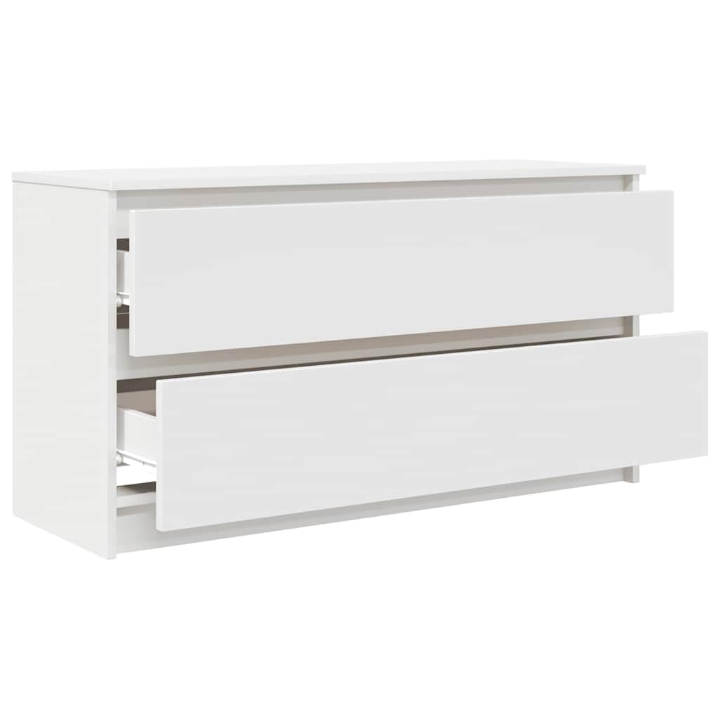 vidaXL Mobile Porta TV Bianco 100x35x54 cm in Legno Multistrato