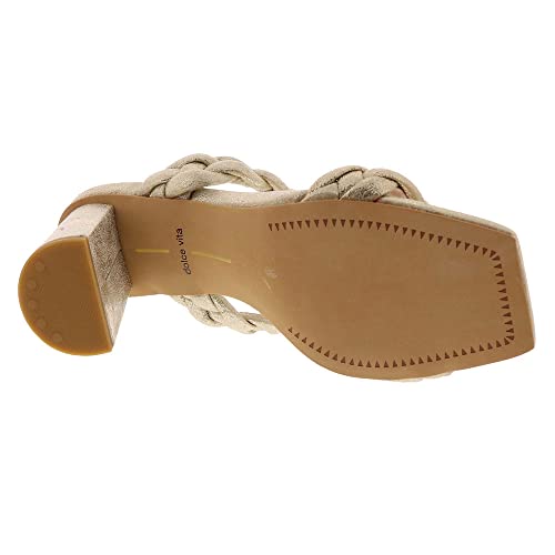 Dolce Vita Women's Paily Heeled Sandal, Light Gold Metallic Stella Suede, 8 #TOP3