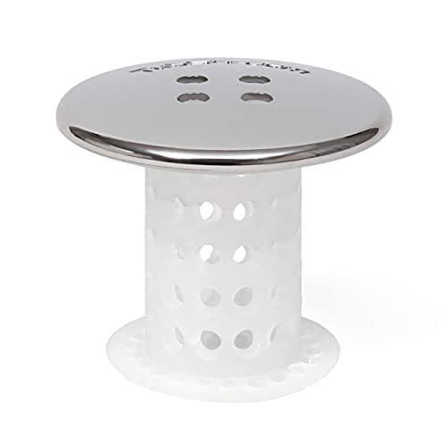 Tubshroom Tub Drain Hair Catcher, Chrome – Drain Protector And Hair Catcher For Bathroom Drains, Fits 1.5” – 1.75” Bathtub And Shower Drains #TOP7