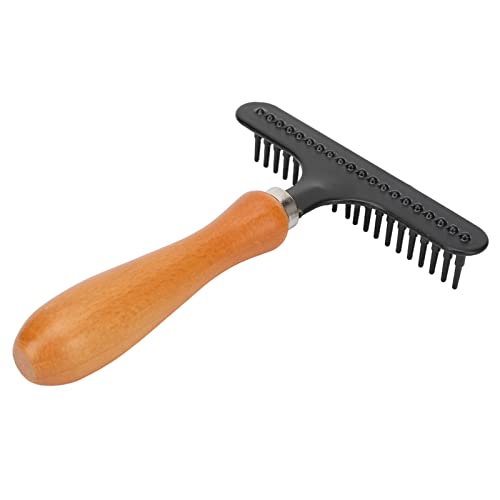 Carpet Rake, Small Carpet Grooming Rake Metal Softness Cleaning for Beauty Salon