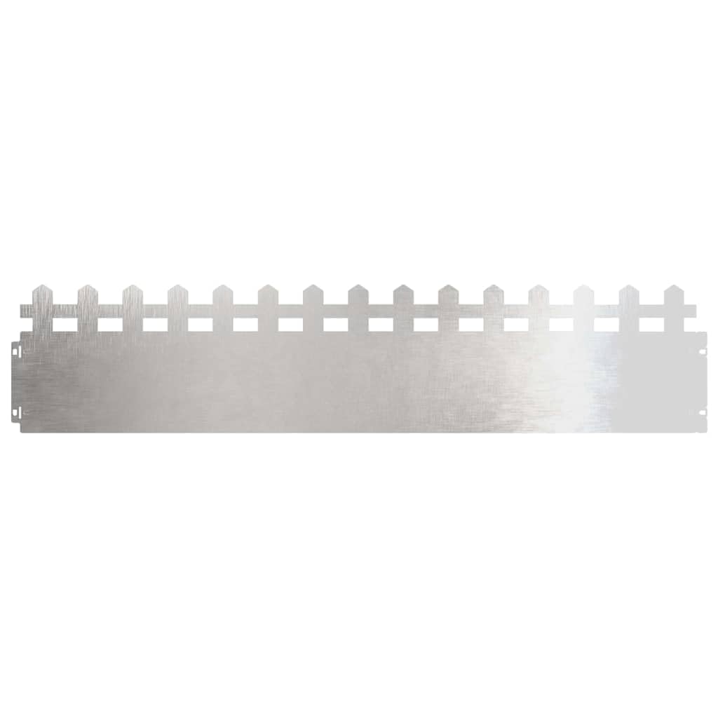 EBZFASO Steel Lawn Edging, Lawn Borders 103 0.05 22cm Fle ible For Garden(Stainless Steel,10 Set)