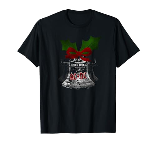 Official AC/DC Hells Bells Christmas music merch for fans T-Shirt