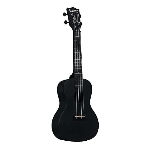 Kala Brand Music Co. The Waterman Beach Collection, 4-String Ukulele, Right, Black Sand, Concert (KA-WMS-BK-C)