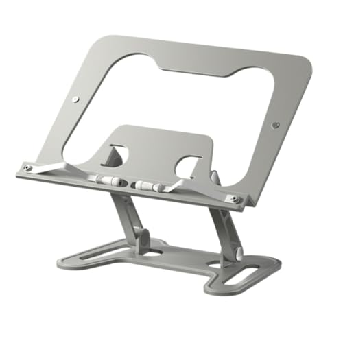 RoastMeノートパソコンスタンドスタンド書棚机デスクトップ書棚高さ角度調節可能、折りたたみ式、持ち運び可能、学用品、姿勢改善、肩こりや目の疲れの軽減、読書デザイン、教科書、ヤクリアルミ、耐荷重5KGブックマーク (A)