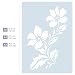 QBIX Plantilla de Flores - Plantilla de Flores Silvestres - Plantilla de...