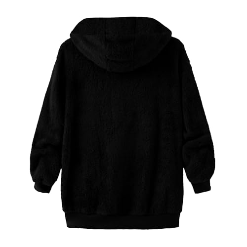 Kids Fleece Jacket Fall Fuzzy Wool Sherpa Zip Up Hoodies for Teen Girls Preppy Long Sleeve Warm Christmas Winter Coat3