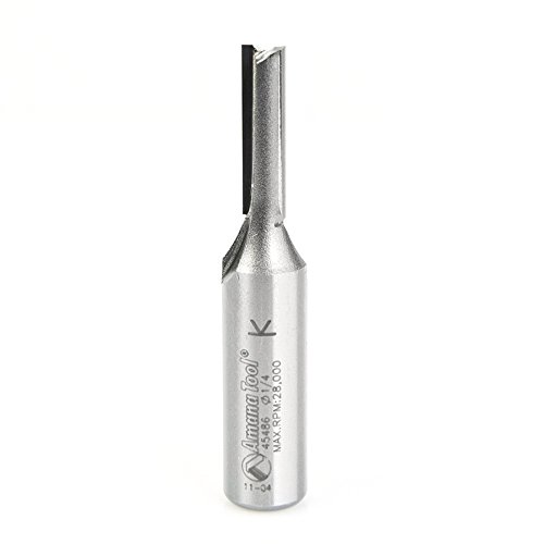 Image of Amana Tool - 45486 Carbide Tipped Straight Plunge 1 /4 Dia x 1 inch 2 Shank