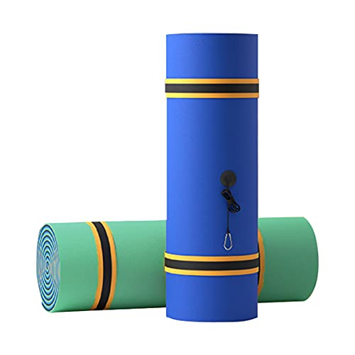 SOWKT 18 x 6 Feet Lily Pad Floating Mat - Extra Large Floating Mat for Lake and Boating - Giant Floating Water Pad for Lake | Lilly Pad Floating Water Mat (Blue/Black/Green)