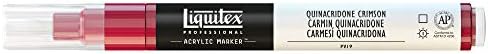 Liquitex 4610239 Liquitex Profesjonalny marker akrylowy z wysoko pigmentowaną farbą akrylową na bazie wody, do użytku wewnątrz i na zewnątrz, szeroka końcówka - Irid Rich Silver