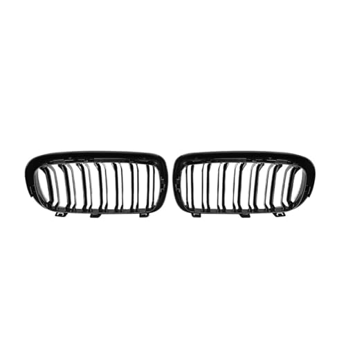 Grille de capot BMW X5 F15 X6 F16 double latte noir brillant pour pare-chocs