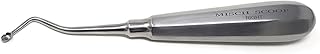 Dental MISCH Socket Scoop Root Elevator Angled Right For Tooth Molar Root Extraction Made of Stainless Steel with Hollow Handle Surgical Implant Luxating Instruments by HTI