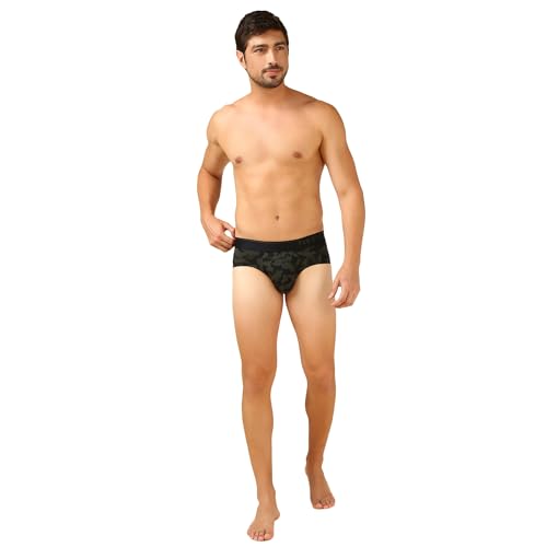 Image of Van Heusen Men Regular Fit 4 Way Stretch Body Defining Fit Allover Print Briefs - Available in Pack of 1 & 2