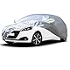 Favoto Abdeckplane Autoplane Winter Wasserdicht - Kratzfest Windfesten Atmungsaktiv Staubdicht Autoplane Kompatibel mit Peugeot 208(2012-2024) Silber