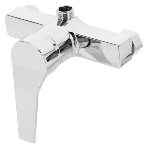 GETAJGHSD 壁掛け式浴室混合水栓 クロム仕上げ シングルハンドル 浴槽用シャワータップ 高耐久製 簡単取付け 温冷水対応 バスルーム用