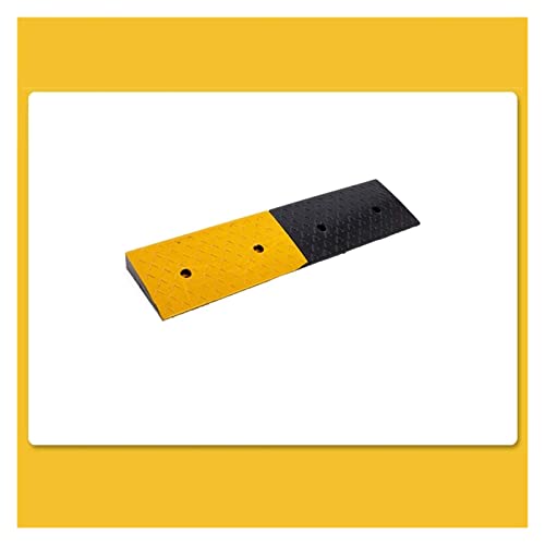 Rampas de goma antideslizantes 99x25x4 cm negro y amarillo miniatura 6