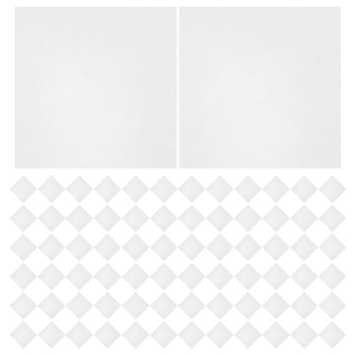 VALICLUD Papel de Pesaje Cuadrado sin Blanquear 75X75 MM 500 Hojas Resistentes y Antiadherentes para Balanzas Analíticas Papel Pergamino Grueso No Absorbente Adecuado para Laboratorio y