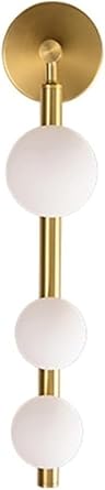 Nordic Glass Wall Sconce Metal Mount Creative Bedroom Living Room G9 Base Wall Lamp for Hallway Restaurant Aisle Indoor LightingOro