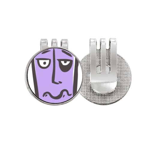 Marqueur de balle de golf avec clip magnétique et badge émail Sing Fsketch Hunger