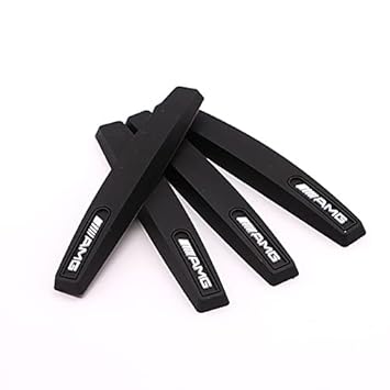 Carzilla Auto 4Pcs Car Side Door Edge Guards with Silicone Protect for All Vehicles- IPOP AMG