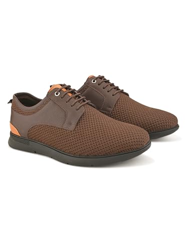 Image of San Frissco Men's Solid Sneaker Casual Lace-Up Shoes | Soft Cushioned Footbed with EVA Sole | Comfortable and Trendy Casual Shoes for Office and College