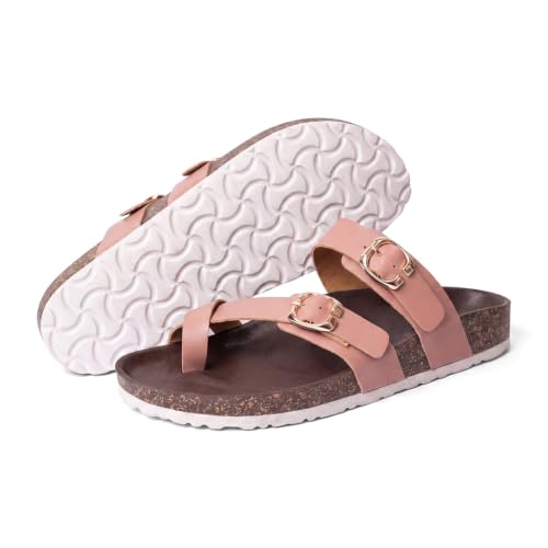 Image of YOHO Snug Sunday Toe Strap Sandals for Women | Designer Upper, Stylish & Comfortable Orthopedic | Office, Summer, Beach, Casual Wear Flats for Ladies /Girls