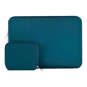 MOSISO 14 inch Laptop Case Neoprene Sleeve with Small Bag,Deep Teal