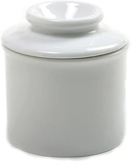 Norpro 291A Manteiga de Manteiga Branca, Porcelana, Branco, 1 LB, 1