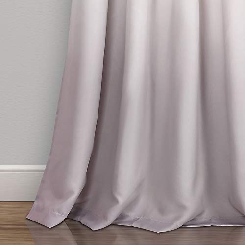 Lush Decor, Blush and Gray Umbre Fiesta Curtains Room Darkening Window Panel Set for Living Dining, Bedroom (Pair), 95” x 52 - Image 2